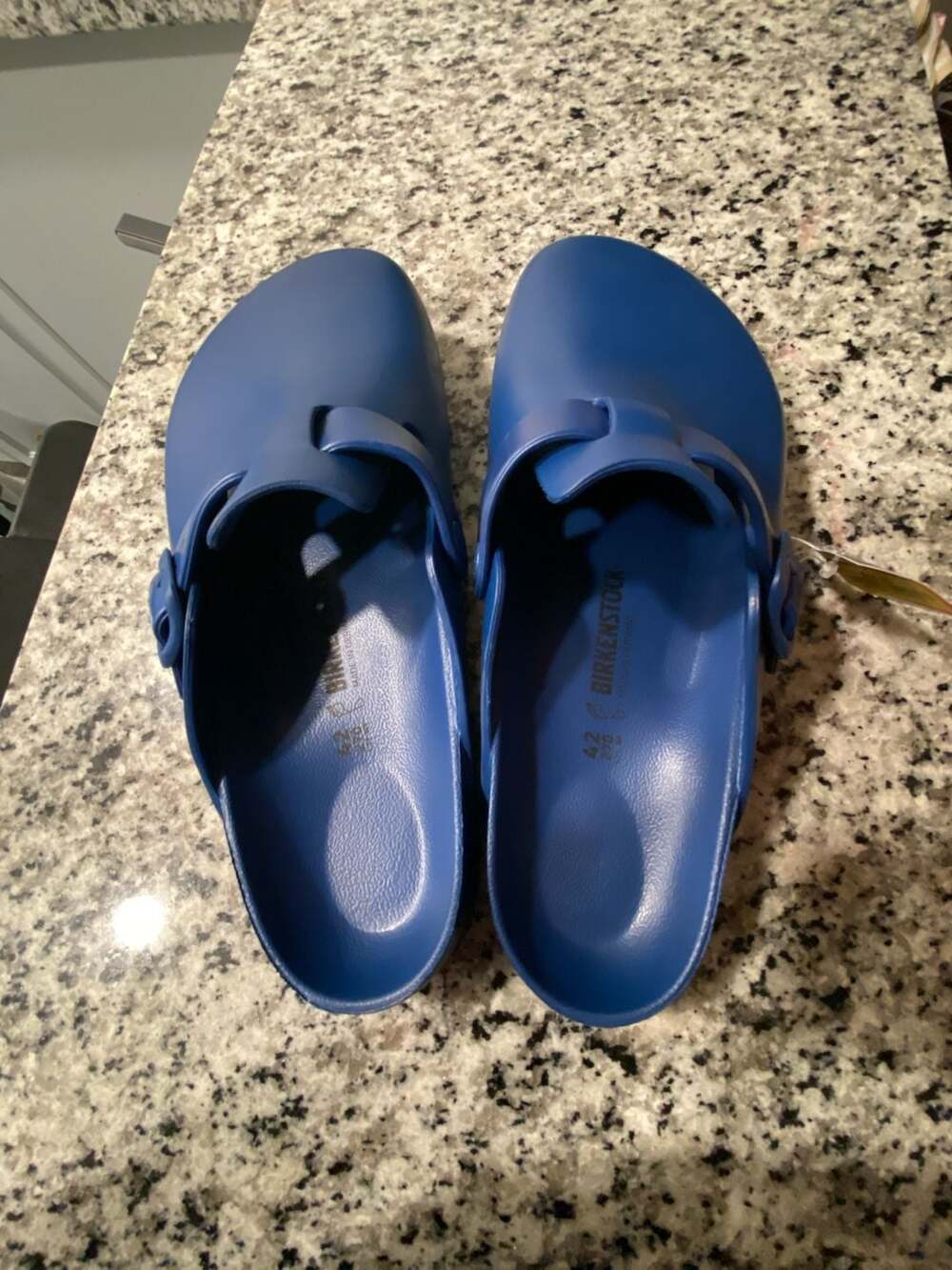 Birkenstock Boston EVA Clogs in Navy Blue - Picture 2 of 3